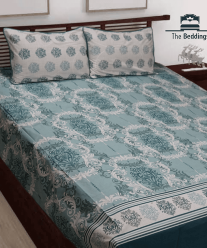 Blue Pure Cotton Bedsheet